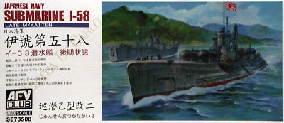 AFV CLUB 73508 : JAPANESE NAVY I-58 SUB W/KAITEN