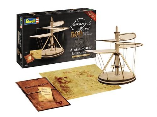 Aerial Screw/Luftschraube van Leonardo da Vinci limited edition
