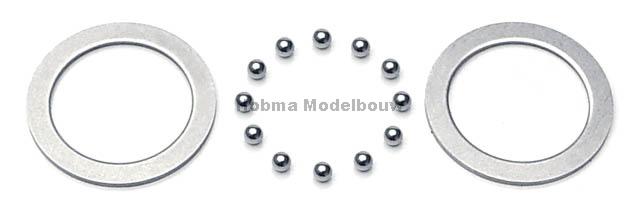 Diff Washer+ Ball Steel 2.4 mm ( 2+12
