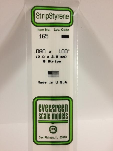 Evergreen 165 strip 355mm 2x2.5