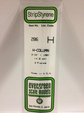 Evergreen 286 H-profiel 4,8