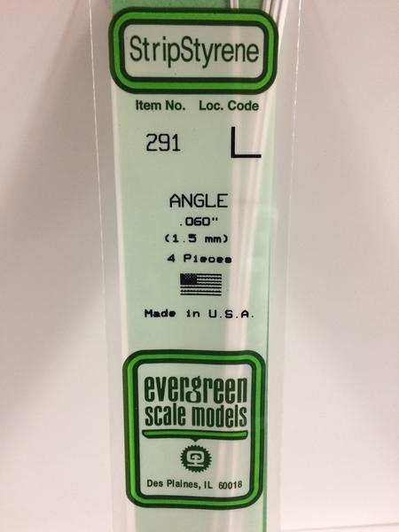 Evergreen 291 Hoekprofiel 355mm x 1.5mm