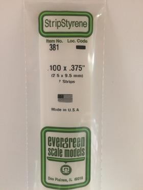 Evergreen 381 "Strip 24"" 2.5x9.5"