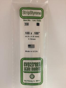 Evergreen 398 "Strip 24"" 4.8x4.8"