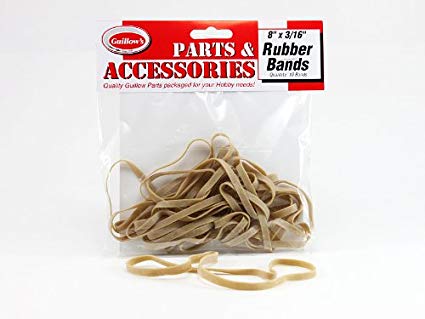 GUILLOW'S 120 RUBBER BAND 8'' x 3/16''
