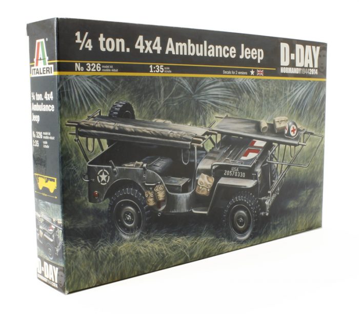 Italeri 326 Ambulance Jeep 1/4ton. 4x4