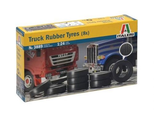 Italeri 3889 Truck Rubber Tyres (8x)