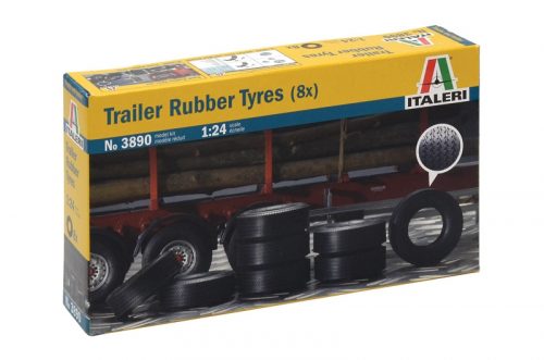 Italeri 3890 Trailer Rubber Tyres (8x)
