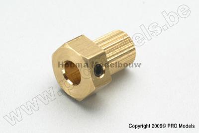 Kruiskoppeling adapter voor 5mm as (1 st)