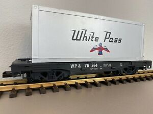 LGB 4085 Containerwagon WHITE PASS