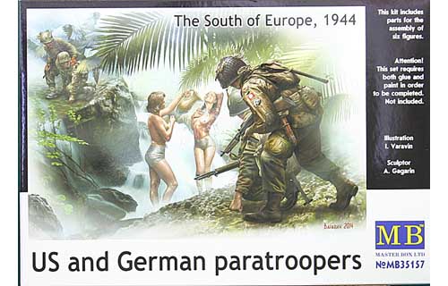 MB35157 US and German Paratroopers