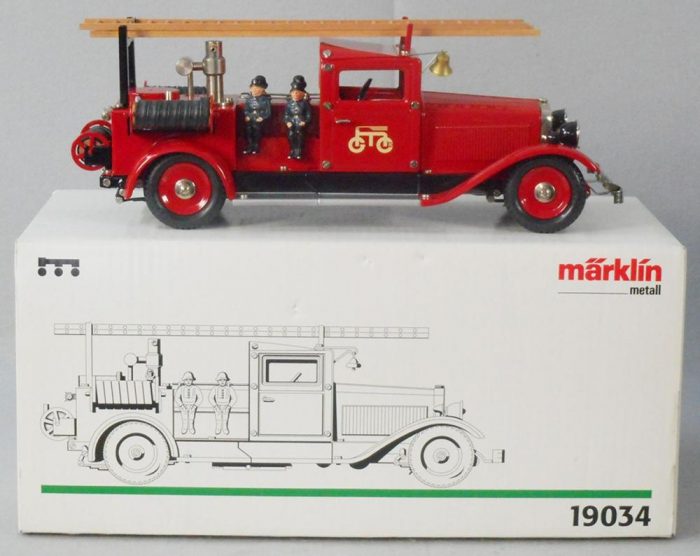 Marklin 19034 Brandweerwagen met houten ladder