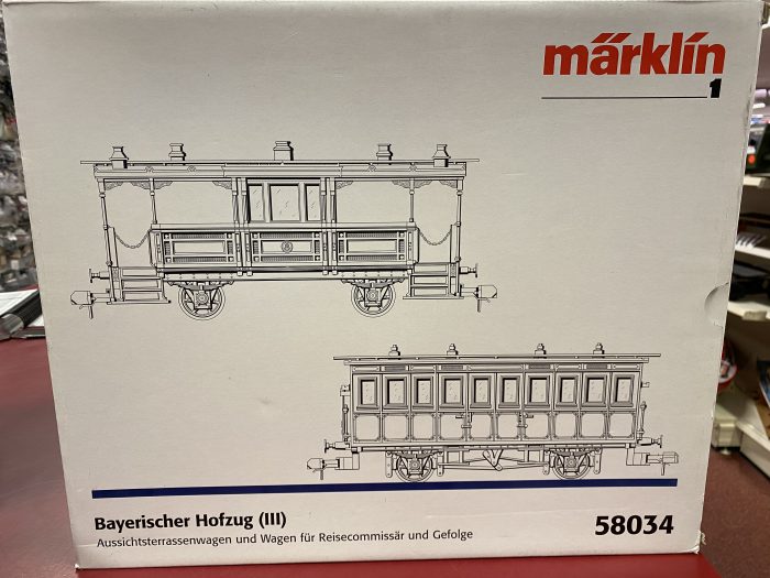 Marklin 58034 Passagiersrijtuigen set "Beierse Hoftrein (III)" Mist onderpaneel En Poppetjes