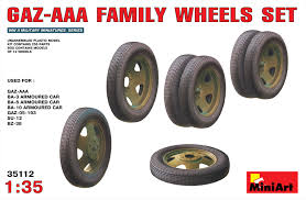 MiniArt 35112 GAZ AAA Family Wheels set