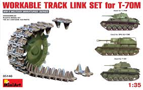 MiniArt 35146 Workable Track Link Set for T-k70 M Light Tank