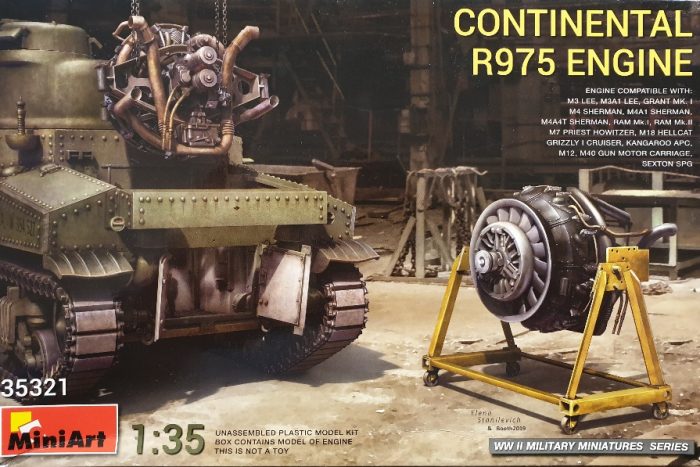 MiniArt 35321 Continenetal R975 Engine