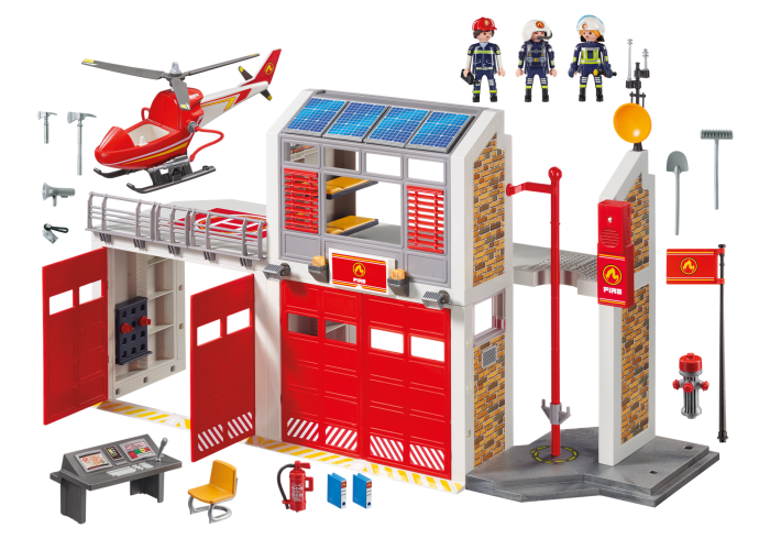 Playmobil 9462 Grote brandweerkazerne met helicopter