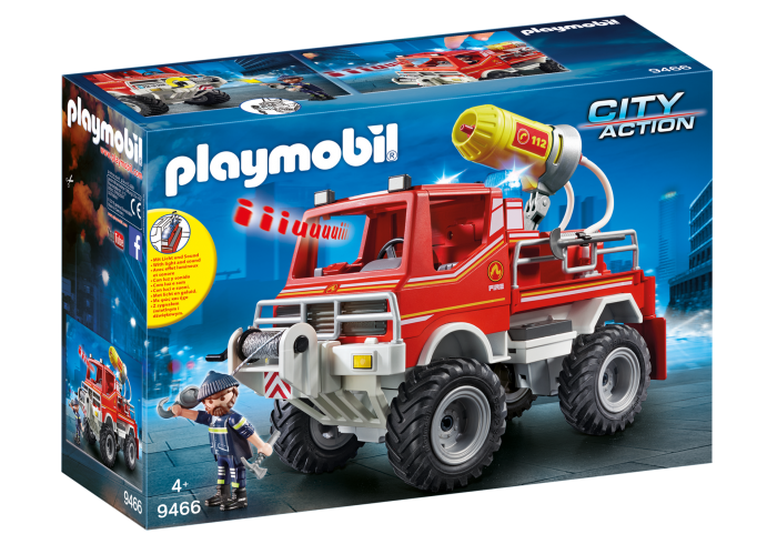 Playmobil 9466 Brandweer terreinwagen met waterkanon