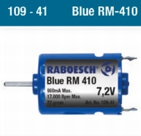 Raboesch 109-41 Brushed moter blue RM410 7.2V