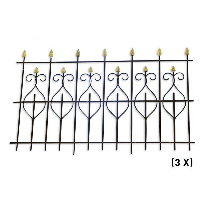 Rcp-35-0105 Iron Wrought Fence, Type 1