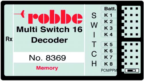 Robbe 8369 Multi-Switch 16 decoder memory