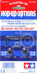 Tamiya 53102 RD 0,4 steel pinion gear set ( 22T 23T )
