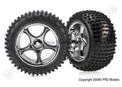 Traxxas 2470R Tires & wheels, assemble