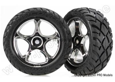 Traxxas 2479R Tires & wheels, assemble