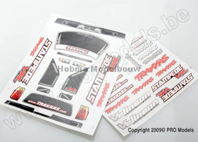 Traxxas 3613R Decal sheets, Stampede V