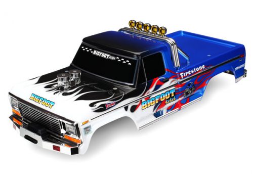Traxxas 3653 Body, Bigfoot flame officially licensed replica
