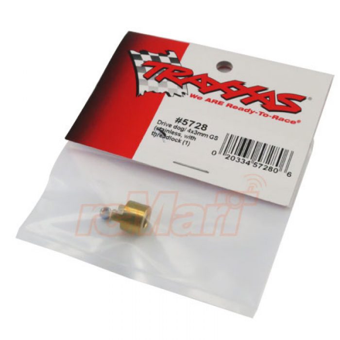 Traxxas 5728 Drive dog/ 4x3mm GS (stainless, with t