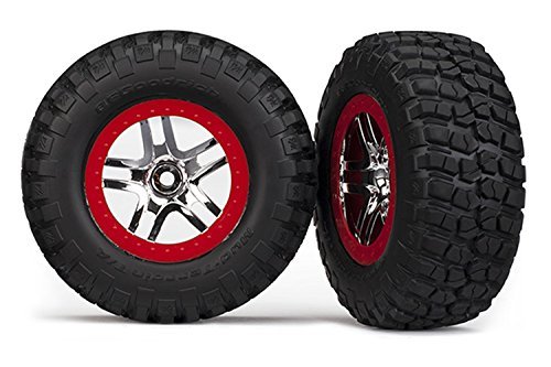 Traxxas 5877R Tires and Wheels Front Slash 2WD