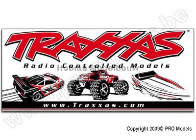Traxxas racing banner, red & black tra9909