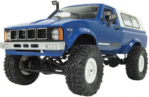 US Truck 6WD 1:16 Pickup Truck (blue)zonder zender en accu