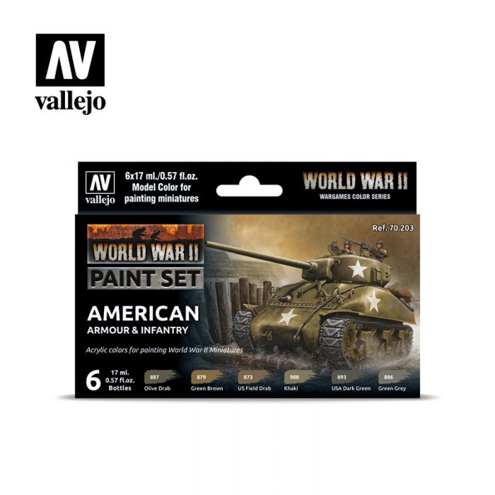 Vallejo 70203 WWII American Armour &Infantry