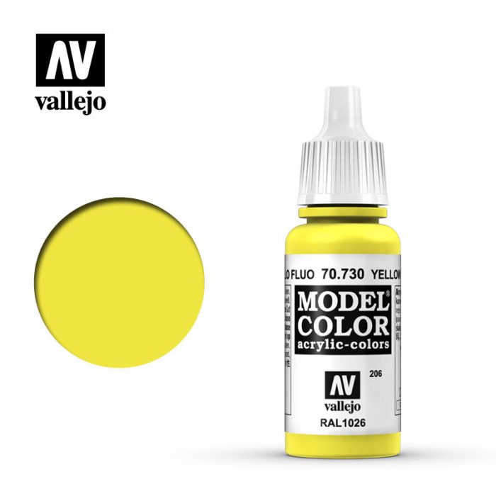 Vallejo 70730 (206) Model Color Yellow Fluo