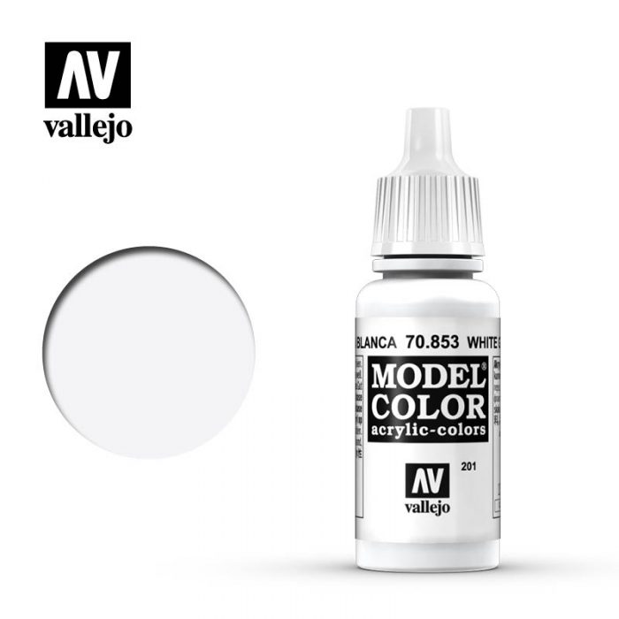Vallejo 70853 (201) Model Color White Glaze
