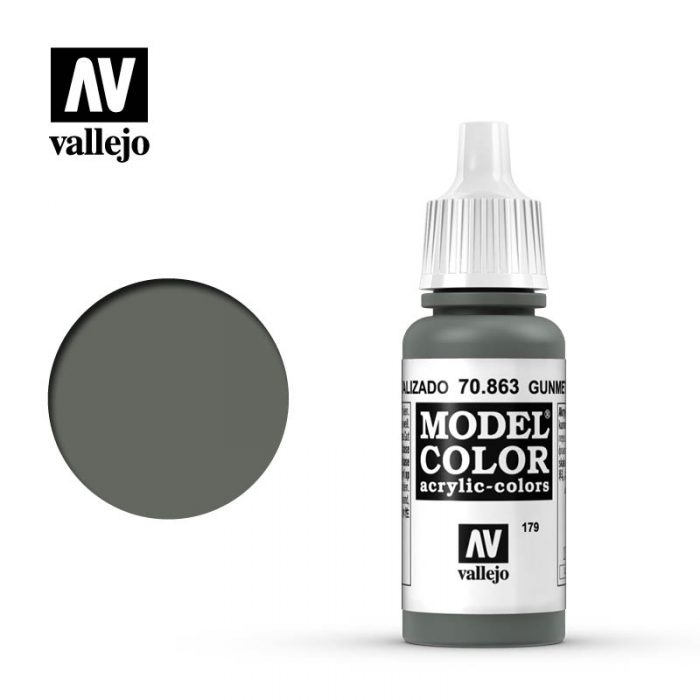 Vallejo 70863 (179) Model Color Gunmetal Grey