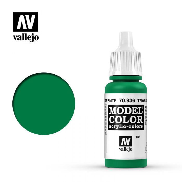 Vallejo 70936 ( 188 ) Model Color Green Transparent