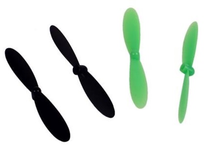 Yellow RC 9021 Micro drone Propellers set (Black / Green)