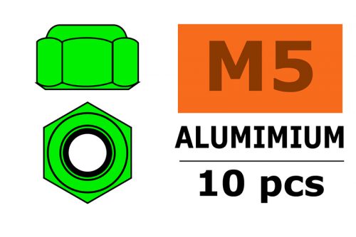 Zelfborgende zeskantmoer M5 "Green", A