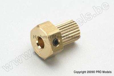 Kruiskoppeling adapter voor ï¿½4mm as (1