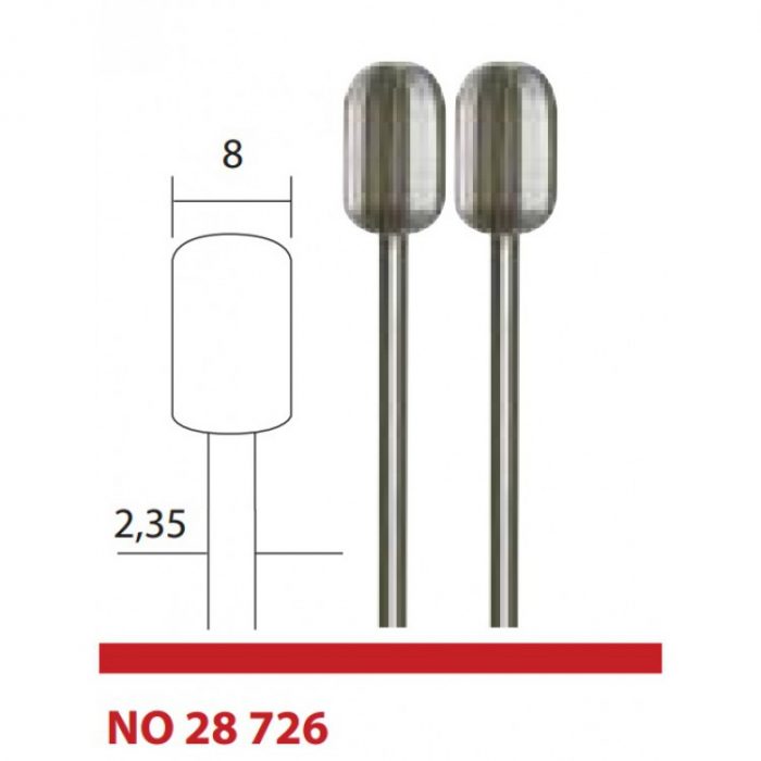 Proxxon 28726 Cilinderfrees ï¿½ 8 mm, 2