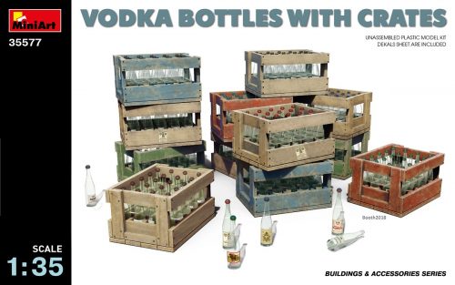 MiniArt 35577 vodka bottels with crates