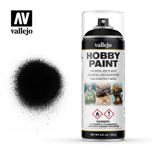 vallejo 28012 black primer 400 ml