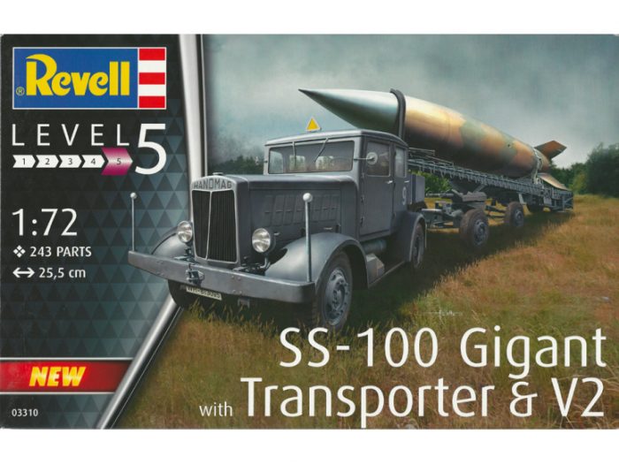 REVELL 03310 SS-100 Gigant with Transporter & V2