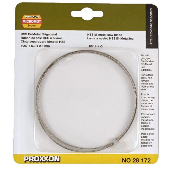 Proxxon 28172 Bi-Metall-zaagband voor micro lintzaagmachine MBS 240/E
