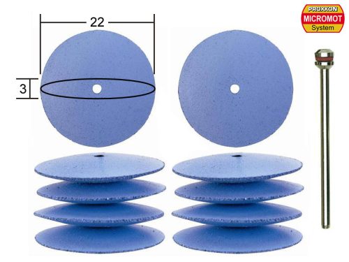 Proxxon 28293 Elastische siliconen polijststenen in lens-vorm 22 mm 10 st