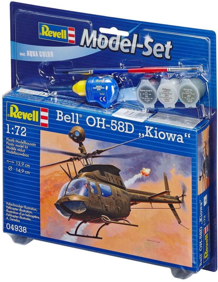 Revell 64938 Bell OH 58 d Kiowa incl lijm verf kwastje