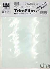 all scales white trimfilm voor eigen stickers